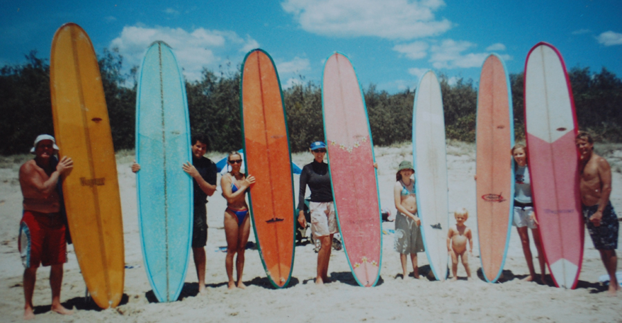 Cover shot from 2000 and Tom Wegener Surfboards Team 2001.